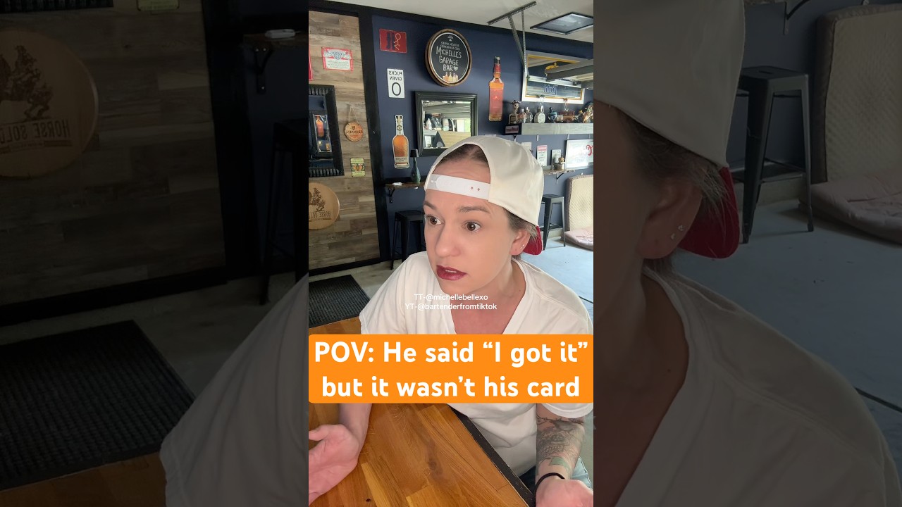 Bartender story: He said “I got it” but the card wasn’t his. Then told me everything #bartendertea
