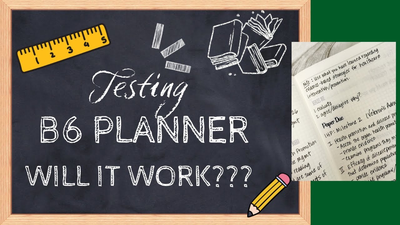 Тестирование планировщика B6 | Будет ли он работать? | Paper Tess Designs