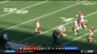 Denzel Ward 100 Yard Pick Six