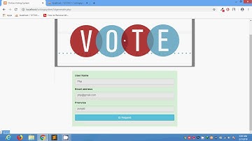 Online Voting System using PHP+SQL in urdu tutorials 017