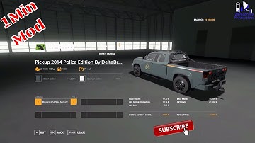 FS19 - PICKUP 2014 POLICE EDITION By DeltaBravo Productions - 1Min Mod -