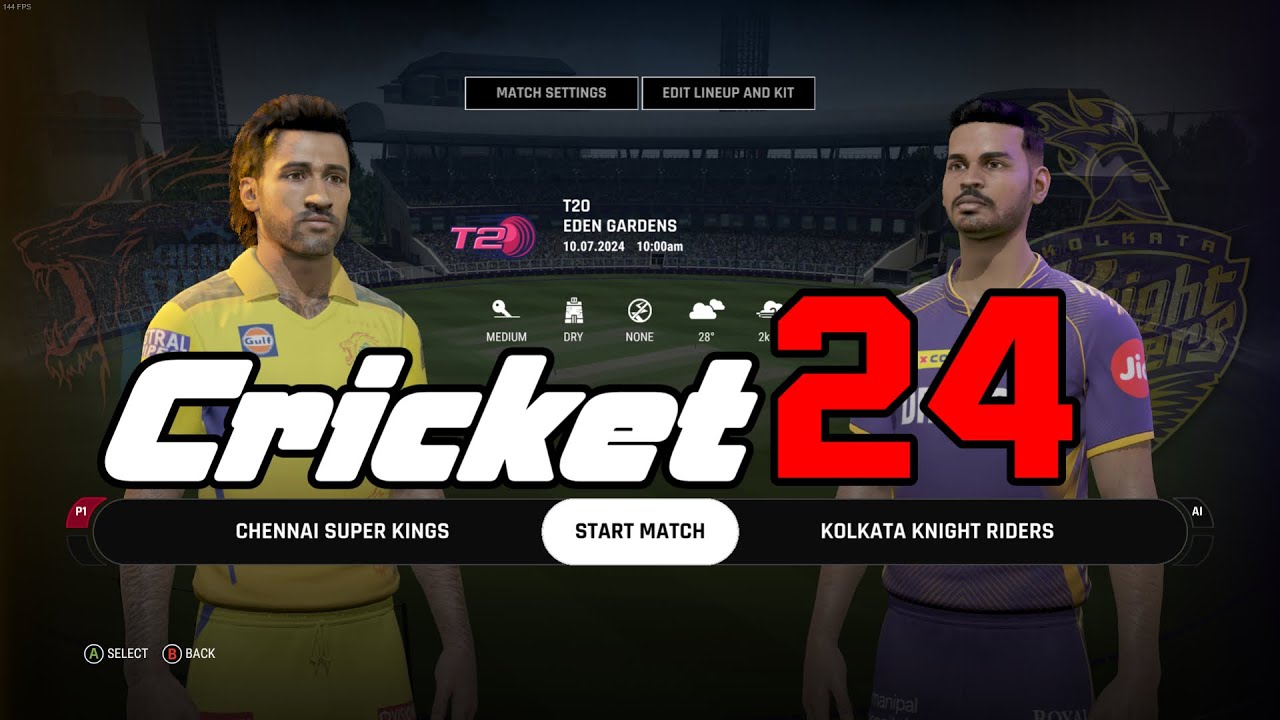 CSK vs KKR - IPL - Cricket - IPL 2024 | Noob Player - YouTube