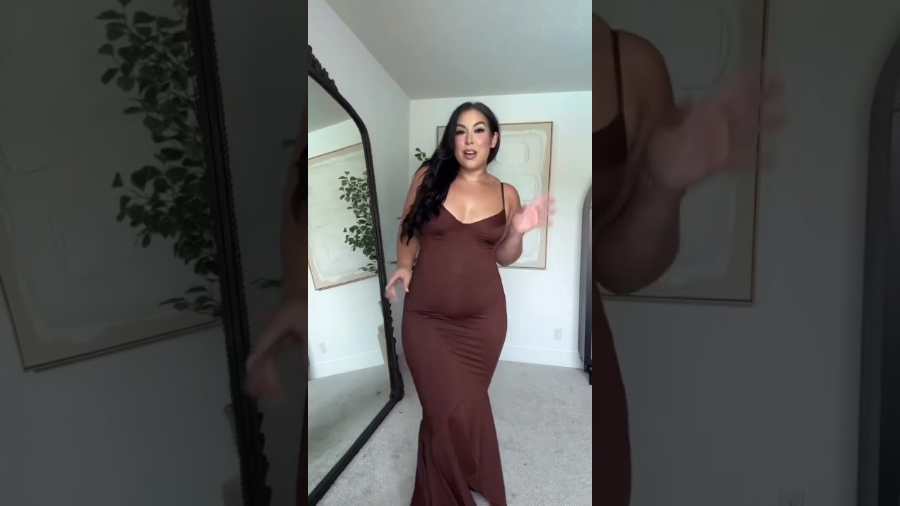 Trying on the viral shapewear dresses from Amazon as a size 14! 