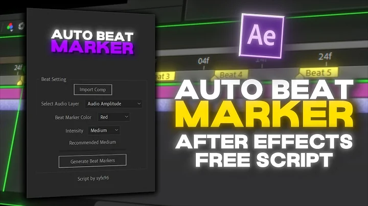 Mark Audio Beats Automatically in After Effects | Free Script to Mark Audio Beat with 100% Accuracy