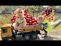 Bim Bim and Obi goes to harvest cherry on the farm
