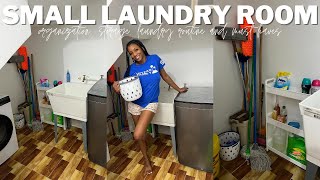 LAUNDRY ROOM MAKEOVER IN JAMAICA (vlog) + Laundry Routine (dryer/washer, Deep Clean, organization)