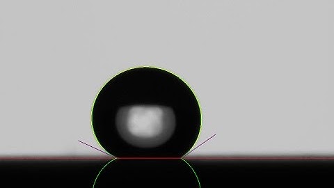 Roll off angle and how to measure contact angle of super-hydrophobic surface