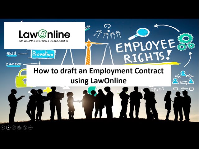 How to draft an employment agreement using LawOnline
