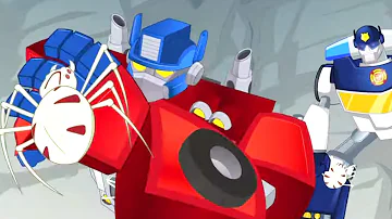 Transformers Kids 🕷 Spider Invasion! 🕷 Transformers Rescue Bots | Kids Videos