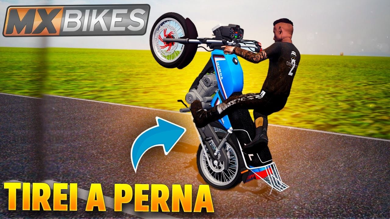 MX Bikes - TIREI A PERNA DO FREIO NO GRAU DE HONDA ML - YouTube