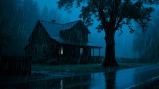 Can’t Sleep? Heavy Rain & Thunder in a Dark Forest at Night 🌧️ (No Ads, Deep Sleep Tonight)