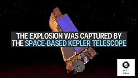 NASA captured the brilliant flash of an exploding star for the first time.