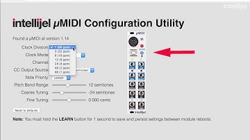 Intellijel µMIDI Appendix 1 - Online Configuration Utility