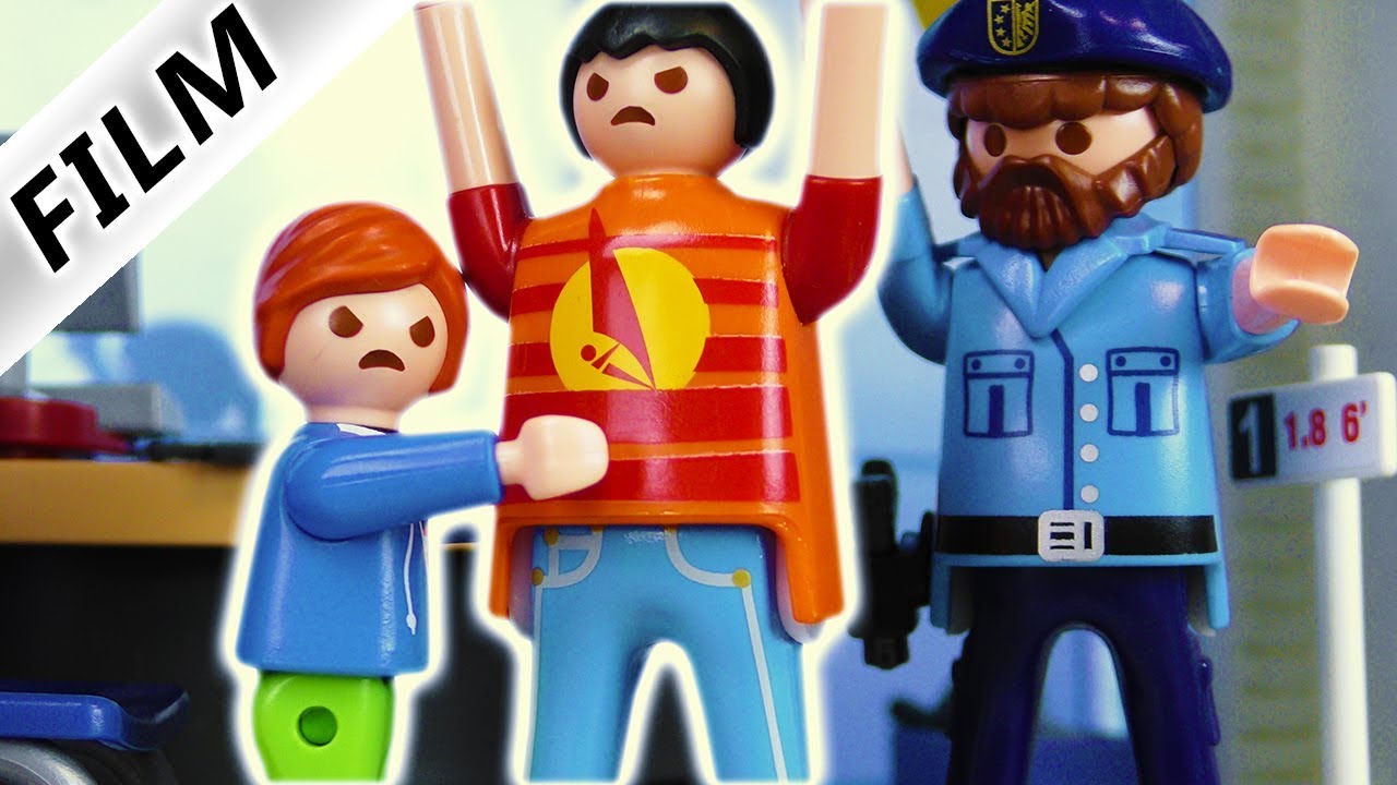 Playmobil Film Deutsch - SCHLÄGEREI BEI DER POLIZEI! JULIAN PLATZT! Kinderserie Familie Vogel