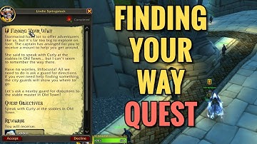 Finding Your Way Quest (WoW TWW)