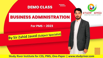 Business Administration for PMS 2023 (Demo Class)