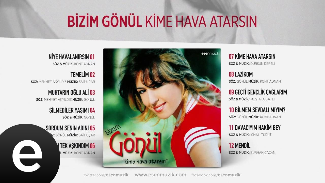 在 YouTube 上觀看「Hani Ben Tek Aşkındım (Bizim Gönül) Official Audio #hanibentekaşkındım #bizimgönül - Esen Müzik」