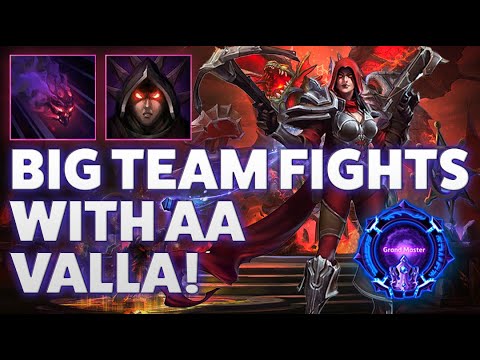 Valla Rain   BIG TEAMFIGHTS WITH AA VALLA   Grandmaster Storm League