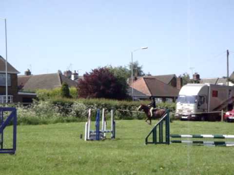 Amy and Gizmo jumping 31st May