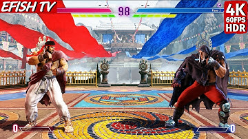 Ryu vs M. Bison (Hardest AI) - Street Fighter 6