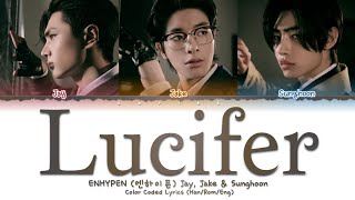 ENHYPEN (엔하이픈) Jay, Jake & Sunghoon - Lucifer | Color Coded Lyrics (Han/Rom/Eng)