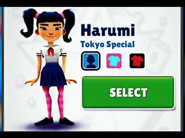 Subway surfers Harumi Cosplay Costume