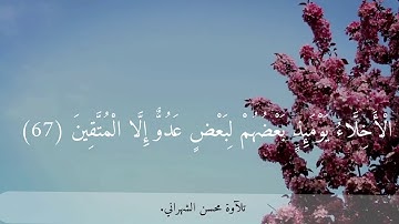ماتيسر من سورة الزخرف للقارئ/ محسن الشهراني تراويح ١٠ رمضان ١٤٤٠