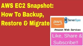 AWS EC2 Snapshot | How To Backup and Restore | Concept and Interview Questions