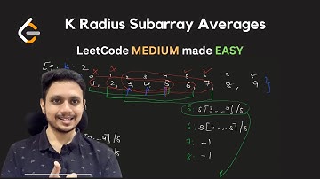 2090. K Radius Subarray Averages | Sliding Window | LeetCode Daily Challenge