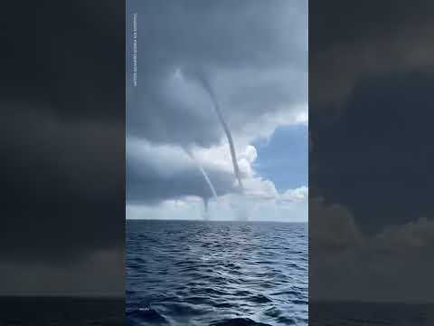 Waterspouts spotted off the coast of Mallorca | USA TODAY #Shorts
