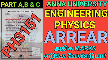 Engineering Physics Important Questions Anna University | Engineering Physics Questions | PH3151 |AU