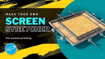 DIY Screen stretcher for screen printing.