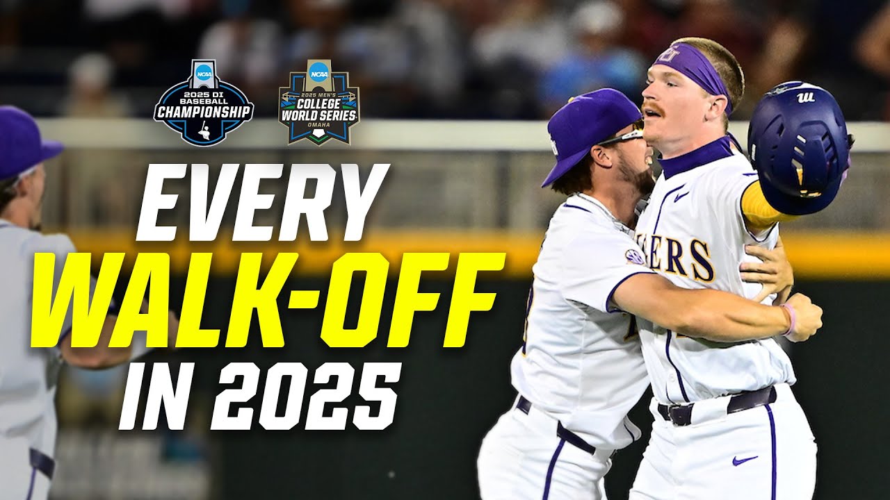 EVERY walk-off from the 2025 NCAA baseball tournament ⚾🔥
