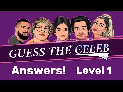 Quiz: Guess the Celeb 2021 - Worldwide - Answers - Level 1