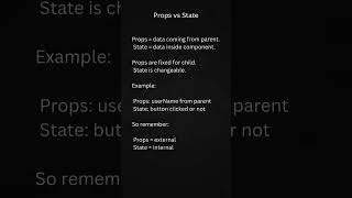 Props vs State in React (Best Explanation)