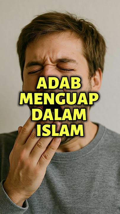 Nabi SAW ajar adab menguap, tapi ramai tak buat