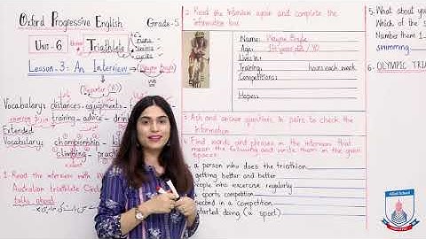 Class 5 - English - Unit 6 - Lecture 3 Reading; An Interview- Allied School