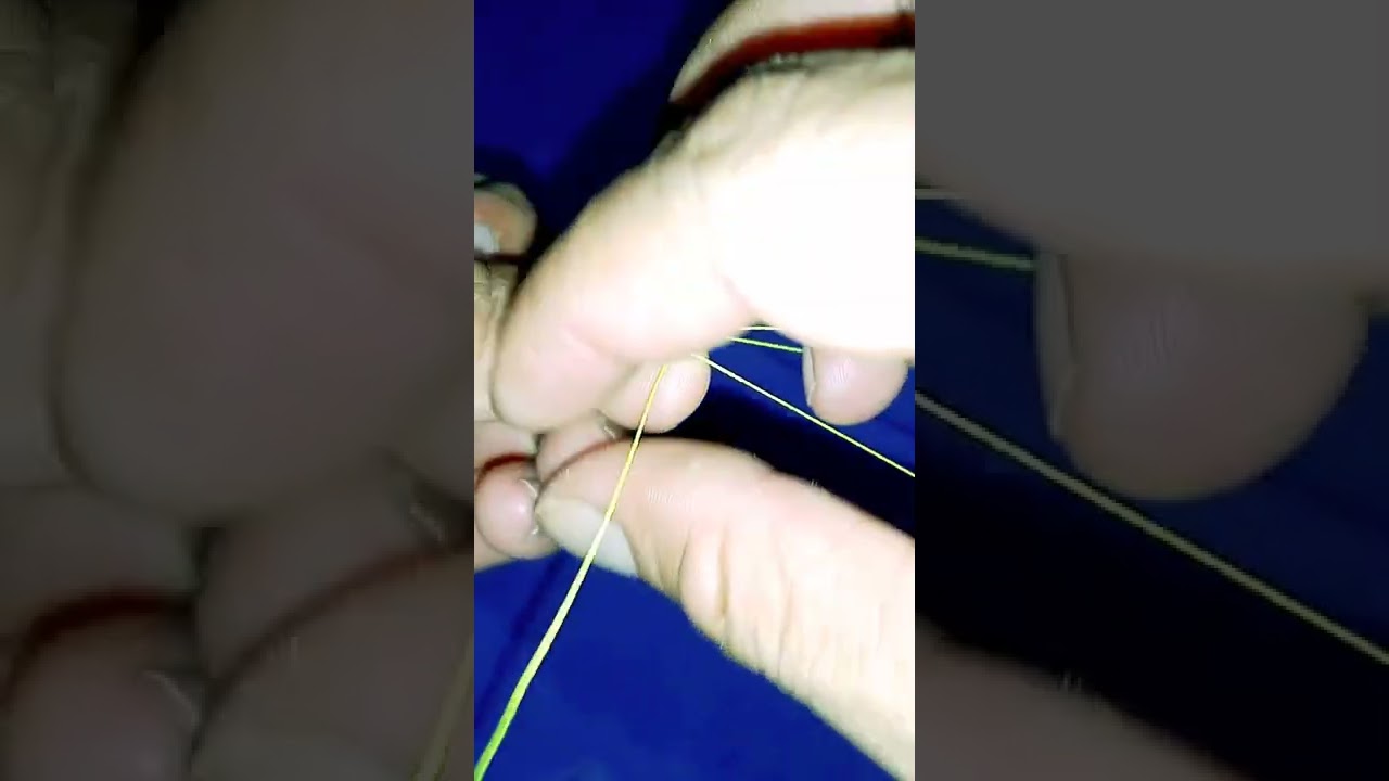 cara paling mudah mengikat pancing agar kuat || fishing knot