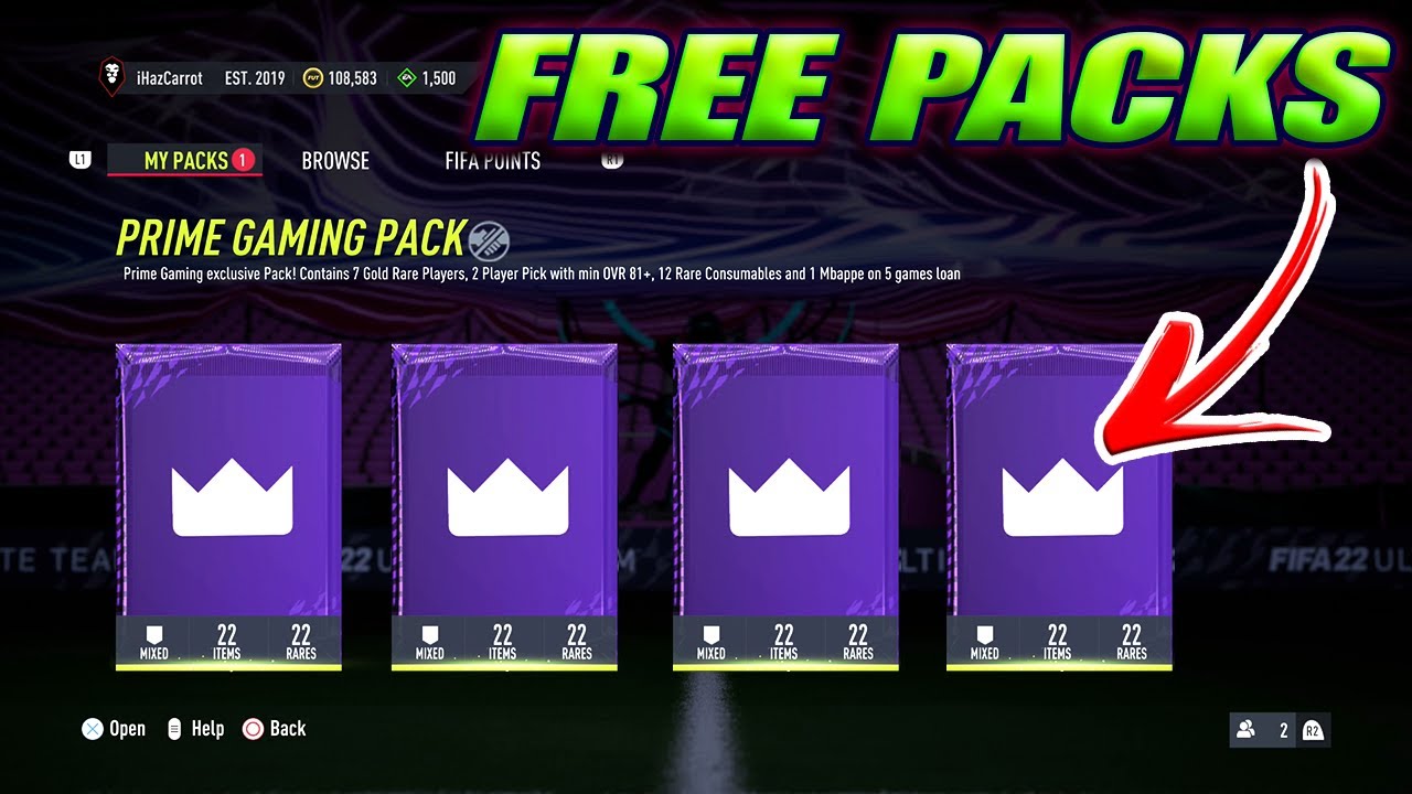 FIFA 22 Twitch Prime pack: How to claim  Prime FIFA packs