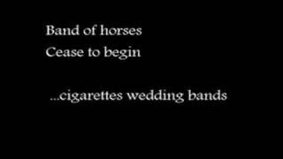 Band of Horses - cigarettes wedding bands chords