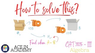 CAT 2025 Slot 3 Algebra Question | Complete Solution &amp; Shortest Approach | CAT Quant
