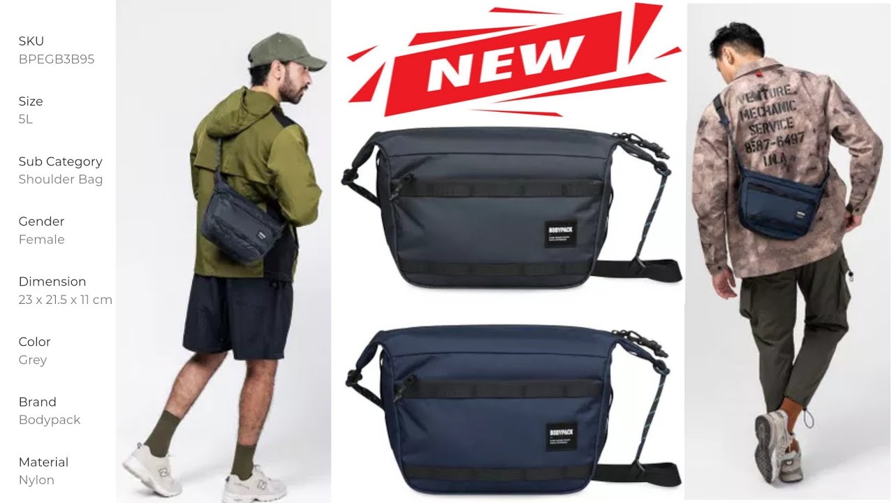NEW BODYPACK CLIPBAR SHOULDER BAG 5L 920001935 TAS BODYPACK