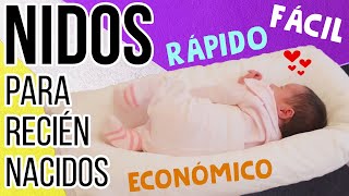 COMO HACER NIDOS PARA BEBES RECIEN NACIDOS 👶🐣 | NIDO COLECHO (en menos de 1 min) ❤️ COLECHO SEGURO