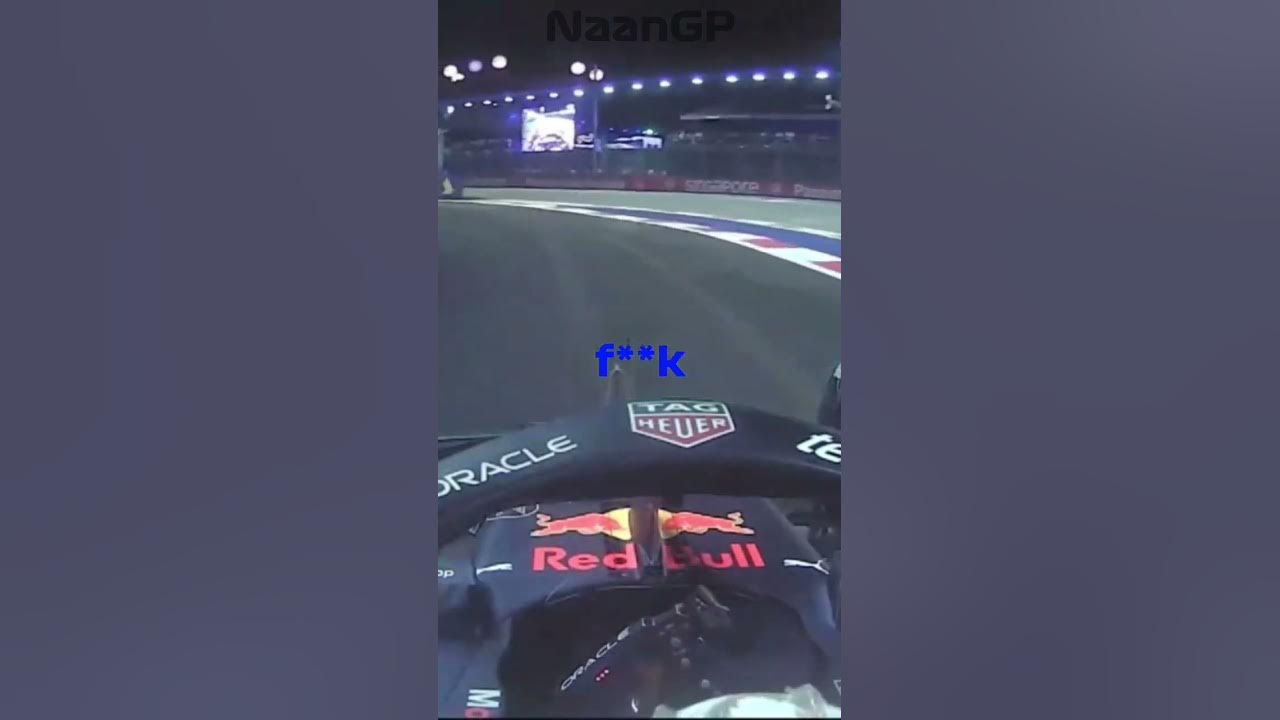 Angry Max Verstappen radio after Singapore qualifying #f1 #shorts #fyp #f1shorts