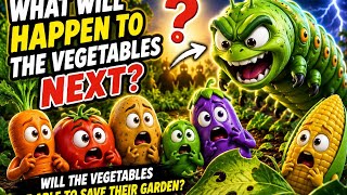 Information The Giant Caterpillar Attacked the Vegetables! 😱 | Teamwork Saves the Garden | Kids Moral Story  News