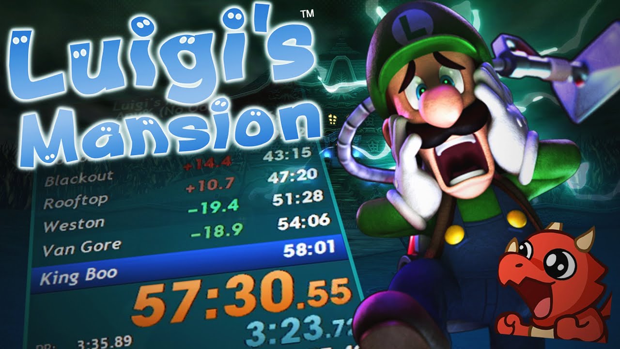 Luigi's Mansion Any% No OoB Speedrun in 57:50