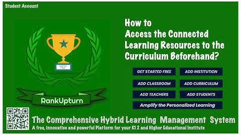 How to Access the Connected Learning Resources of the Curriculum Beforehand?
