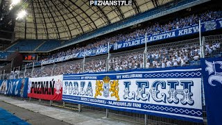 LECH POZNAŃ - Dinamo Batumi (21.07.2022): doping kibiców Kolejorza