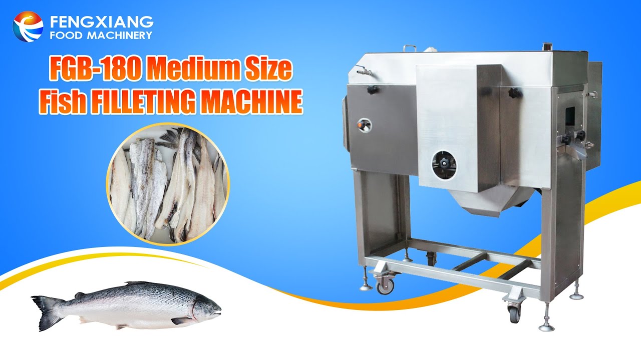 FGB-180 Fish Butterfly Cutting Machine | Efficient 3-Piece Fish ...