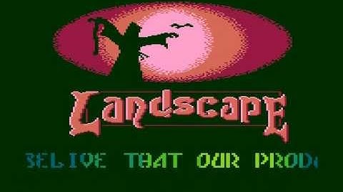 landscape demo for Atari 8-bit